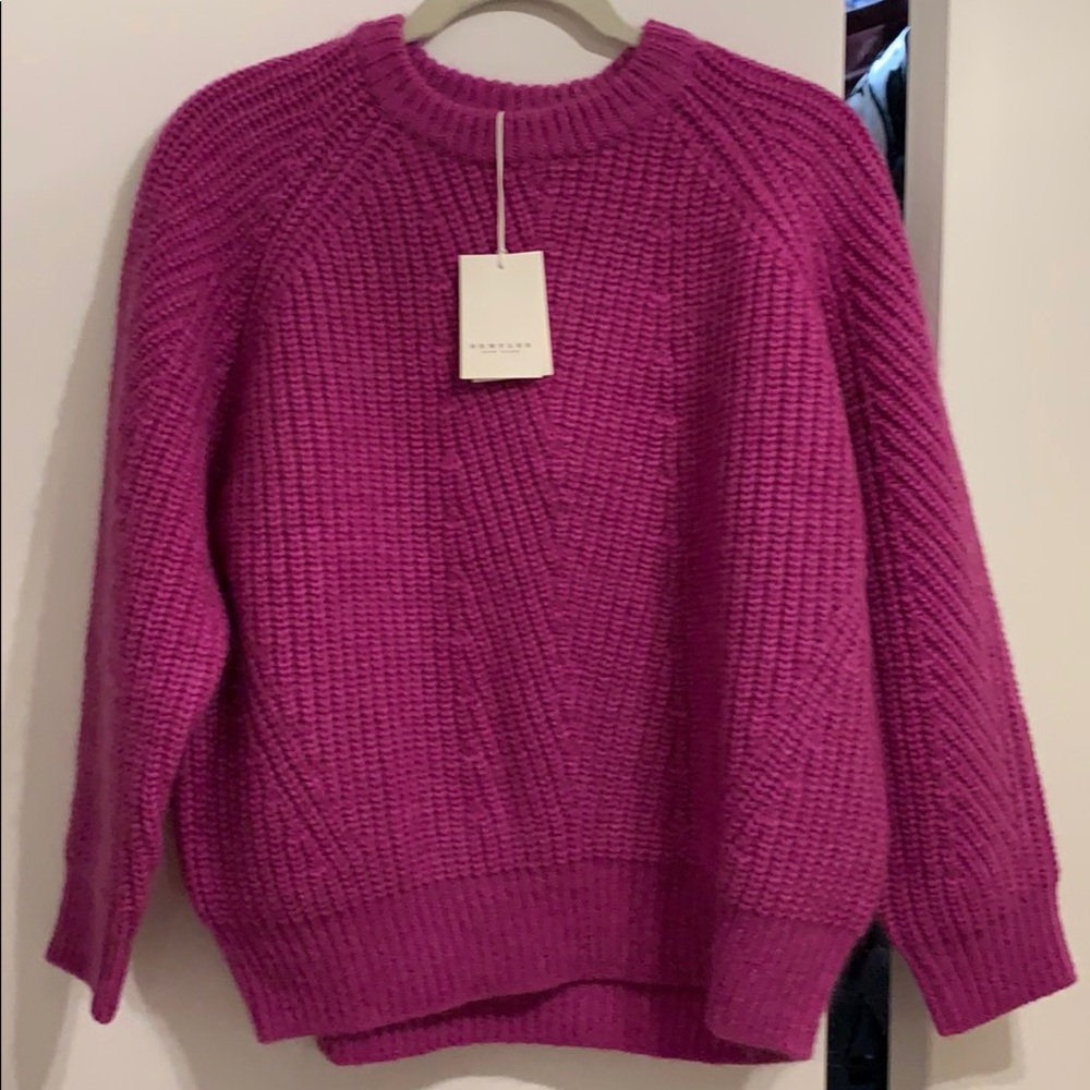 Steven Alan Chelsea Mohair Sweater in Iris
